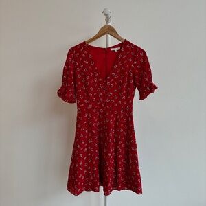 MADEWELL Silk Floral Mini Red